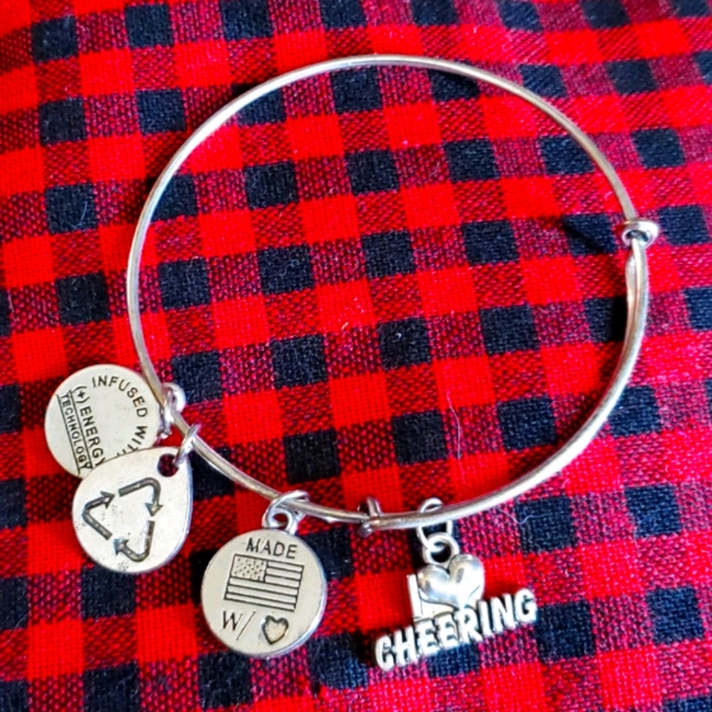 I ❤ cheering bracelet